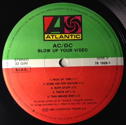AC/DC - Blow Up Your Video | Atlantic (7 81828-1) - 3 AC/DC - Blow Up Your Video | Atlantic (7 81828-1) - 3