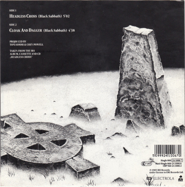 Black Sabbath - Headless Cross | I.R.S. Records (006-24 1006 7) - 2