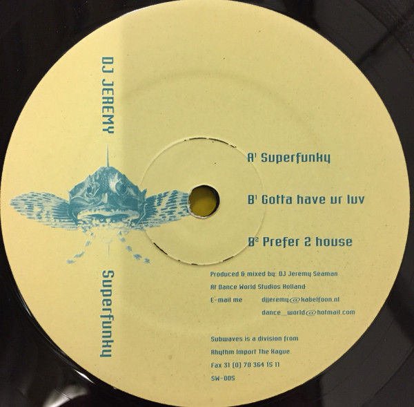 DJ Jeremy - Superfunky | Subwaves (SW-005) - 2