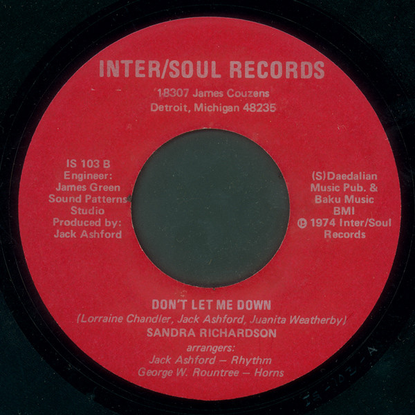 Sandra Richardson - Stay Here With Me | Inter/Soul Records (IS 103) - 2 Sandra Richardson - Stay Here With Me | Inter/Soul Records (IS 103) - 2
