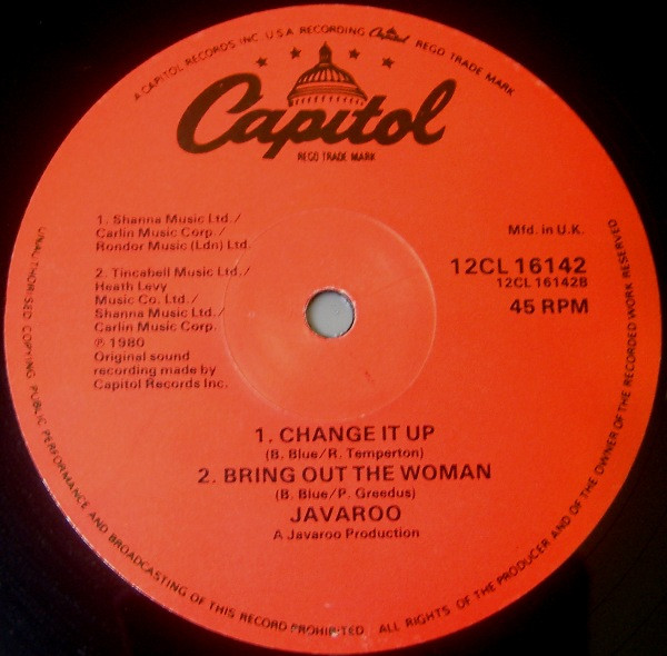 Javaroo - Breakin' In | Capitol Records (12CL 16142) - 2