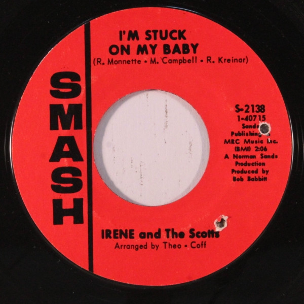 Irene & The Scotts - I'm Stuck On My Baby / Why Do You Treat Me Like You Do | Smash Records (S-2138) - main Irene & The Scotts - I'm Stuck On My Baby / Why Do You Treat Me Like You Do | Smash Records (S-2138) - main