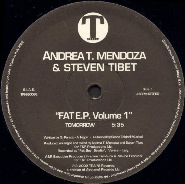 Andrea T. Mendoza & Steven Tibet - Fat E.P. Volume 1 | Train! Records (TRN 60066) - 3