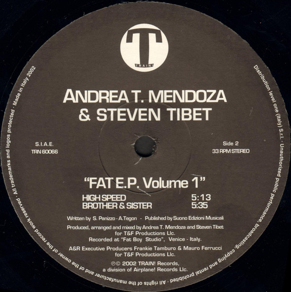 Andrea T. Mendoza & Steven Tibet - Fat E.P. Volume 1 | Train! Records (TRN 60066) - 4