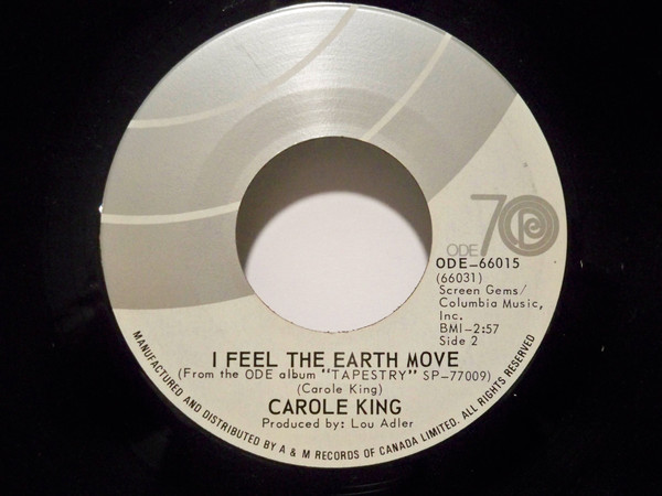 Carole King - It's Too Late / I Feel The Earth Move | Ode Records (ODE-66015) - main