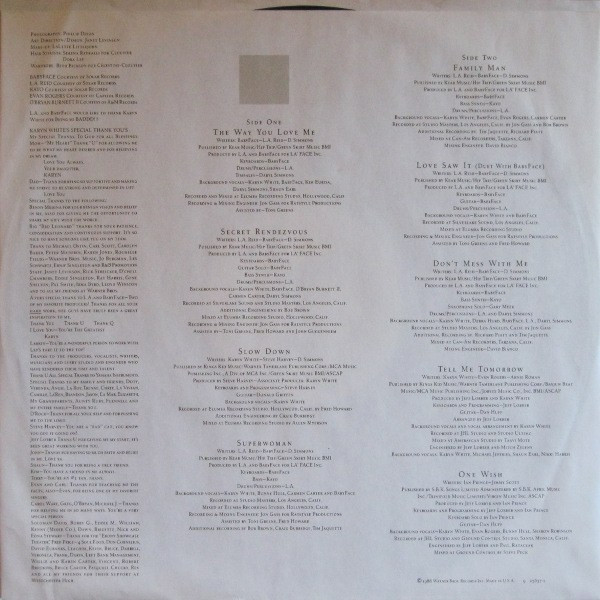 Karyn White - Karyn White | Warner Bros. Records (1-25637) - 4