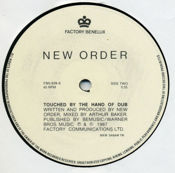 New Order - Touched By The Hand Of God | Factory Benelux (FBN 839-6) - 4