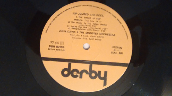 John Davis & The Monster Orchestra - Up Jumped The Devil | Derby (DBR 82194) - 4