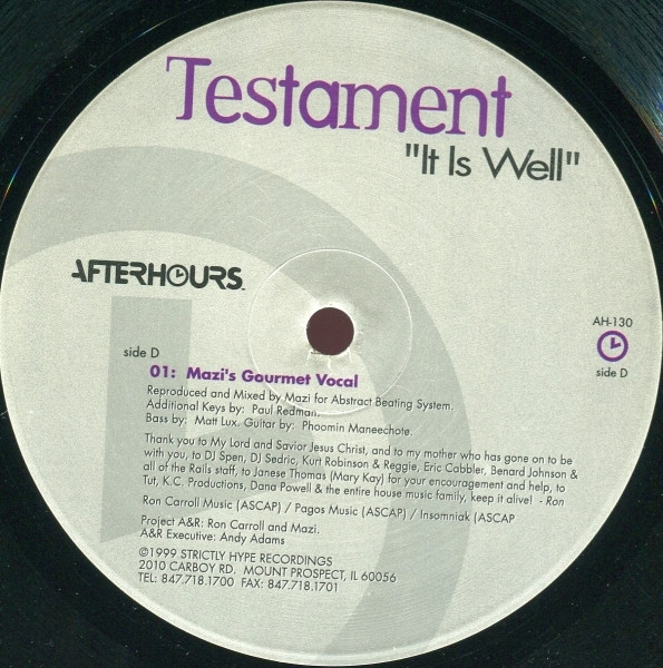 Testament - It Is Well | Afterhours (AH-130) - 5