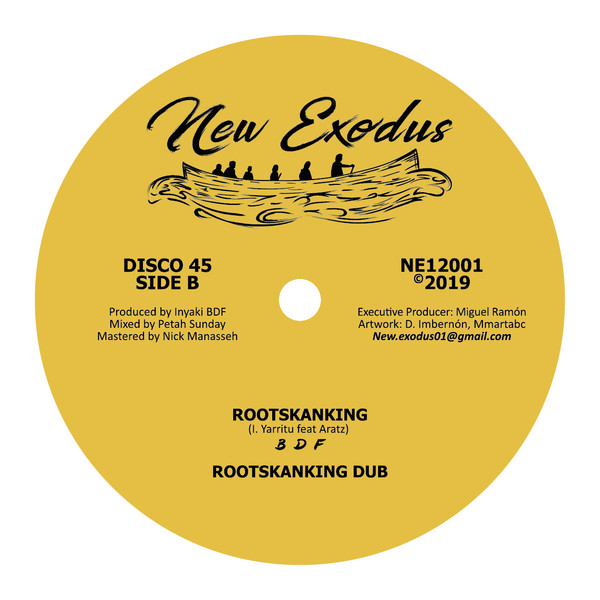 Kenny Knots , Rootsamala , Basque Dub Foundation ,Inyaki Yarritu Petah Sunday - Black Iration/Jah Is Watching You/Rootskanking/Rootskanking Dub | New Exodus (NE12001) - 2 Kenny Knots , Rootsamala , Basque Dub Foundation ,Inyaki Yarritu Petah Sunday - Black Iration/Jah Is Watching You/Rootskanking/Rootskanking Dub | New Exodus (NE12001) - 2