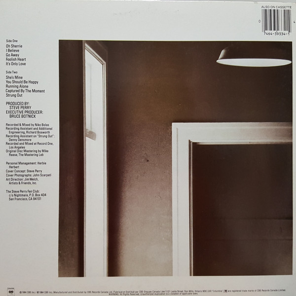 Steve Perry - Street Talk [Vinyl] | Columbia (FC 39334) - 2