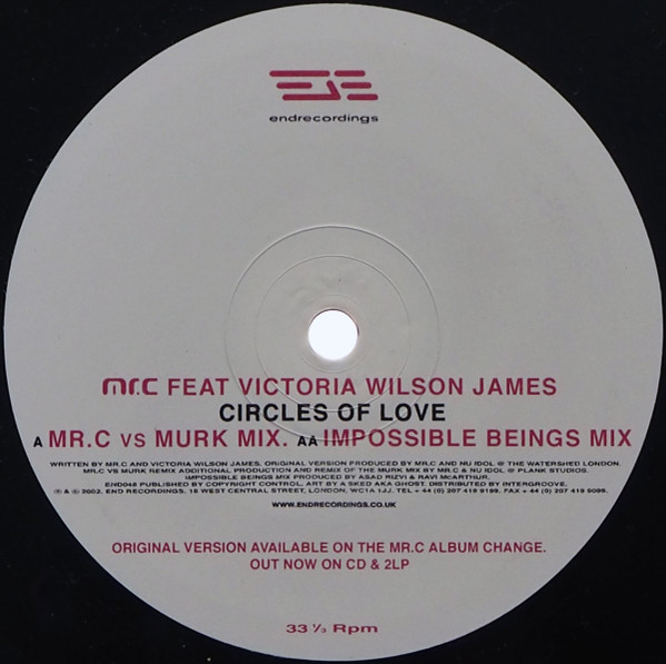 Mr. C Feat. Victoria Wilson James - Circles Of Love | End Recordings (END048)