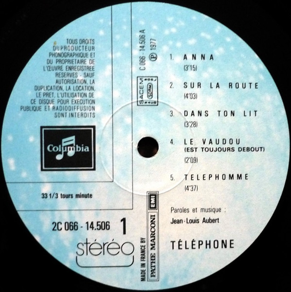Téléphone - Téléphone | Columbia (2C 066-14.506)