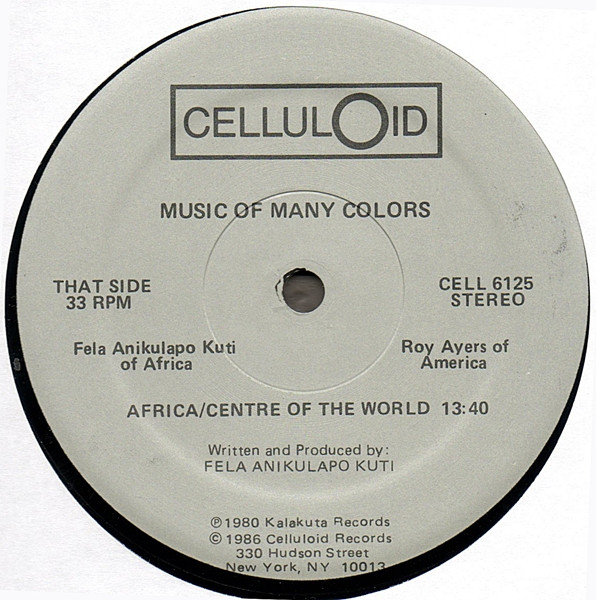 Fela Kuti And Roy Ayers - Music Of Many Colours | Celluloid (CELL 6125) - 4