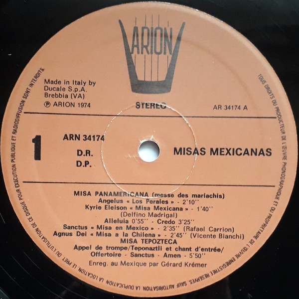 Gérard Krémer - Misas Y Fiestas Mexicanas | Arion (ARN 34174) - 2