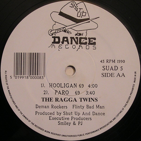 The Ragga Twins - Ragga Trip / Hooligan 69 | Shut Up And Dance Records (SUAD 5)