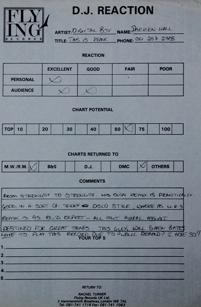 Digital Boy - This Is Mutha F**ker! (Censored) | Flying Records (FLYUK 14TR)