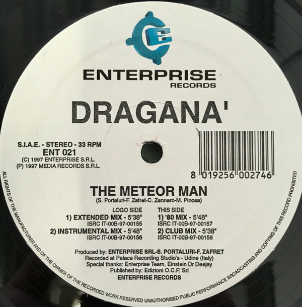 Dragana - The Meteor Man | Enterprise Records (ENT 021)