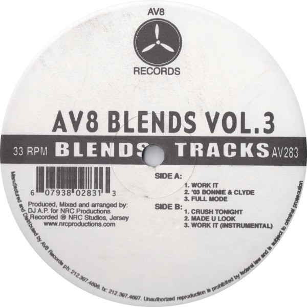 DJ A.P. - AV8 Blends Vol. 3 | AV8 Records (AV283)