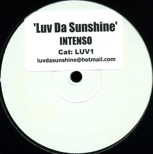 Intenso Project - Luv Da Sunshine | Not On Label (LUV1) - main