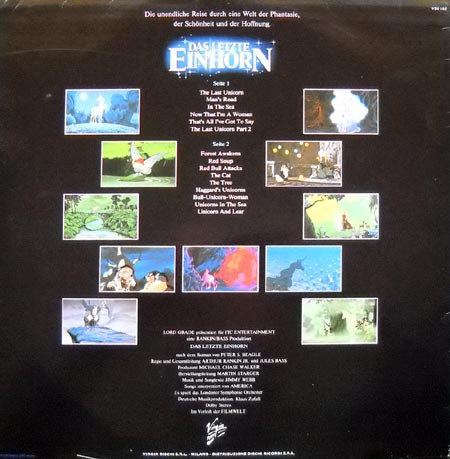 America - The Last Unicorn (Original Soundtrack) | Virgin (VDI 103) - 2