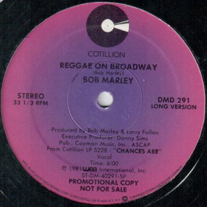 Bob Marley - Reggae On Broadway | Cotillion (DMD 291)