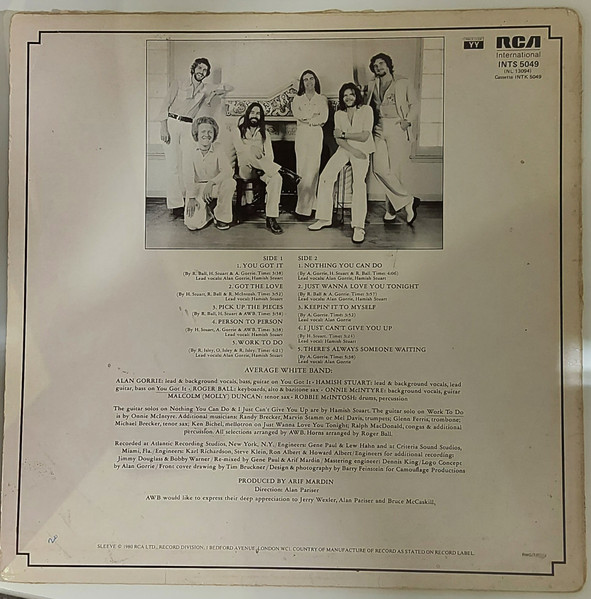 Average White Band - AWB | RCA International (INTS 5049) - 2