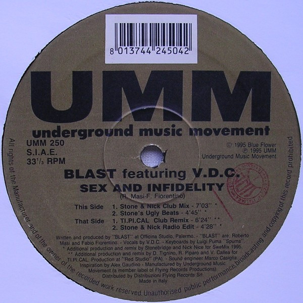 Blast Feat. V.D.C. - Sex And Infidelity | UMM (UMM 250) - 3