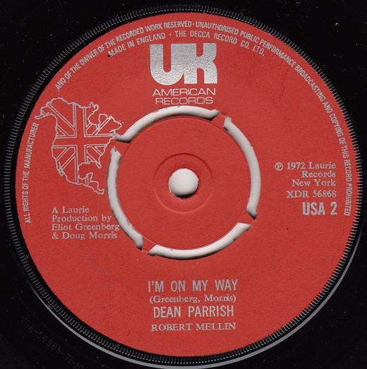 Dean Parrish - I'm On My Way | UK American Records (USA 2)