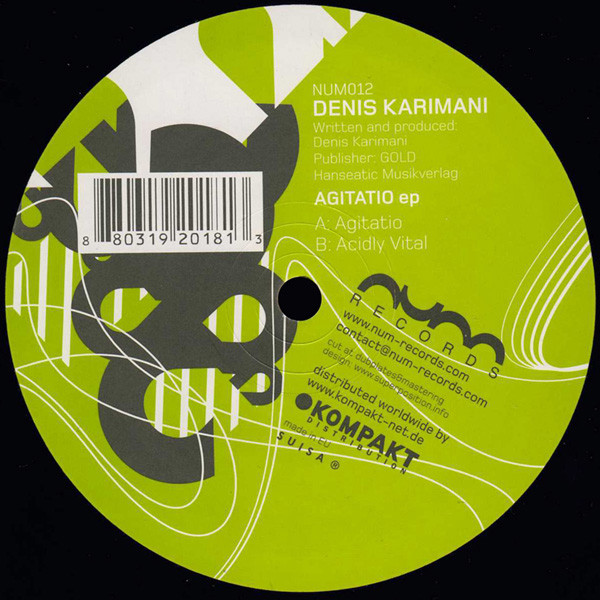 Denis Karimani - Agitatio EP | Num Records (NUM012)