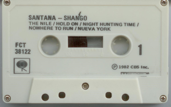 Santana - Shangó [Cassette] | Columbia (FCT 38122) - 3