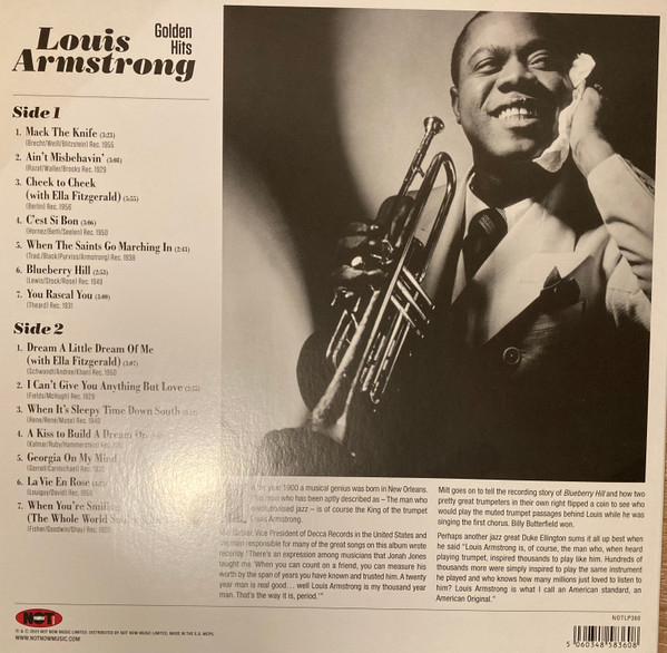 Louis Armstrong - Golden Hits | Not Now Music (NOTLP360) - 2