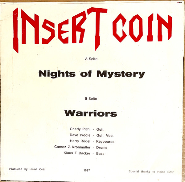 Insert Coin - Nights Of Mystery / Warriors | Not On Label (405102) - 2 Insert Coin - Nights Of Mystery / Warriors | Not On Label (405102) - 2