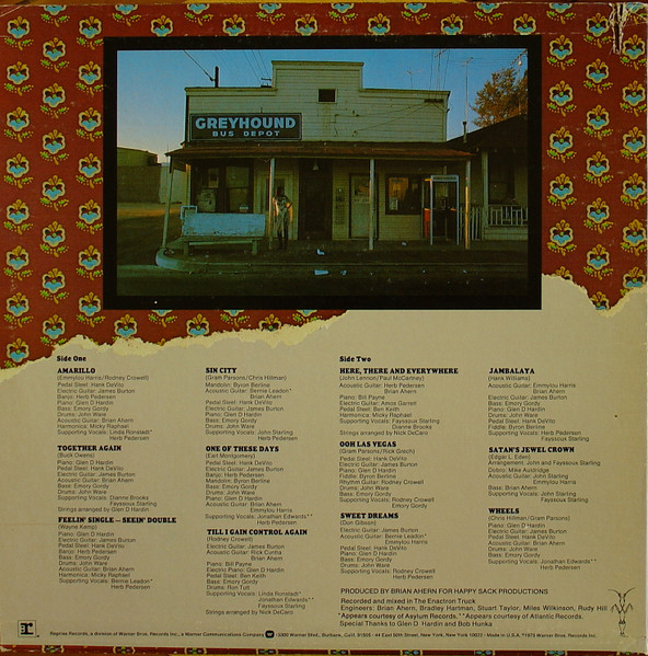 Emmylou Harris - Elite Hotel | Reprise Records (MS 2236) - 2