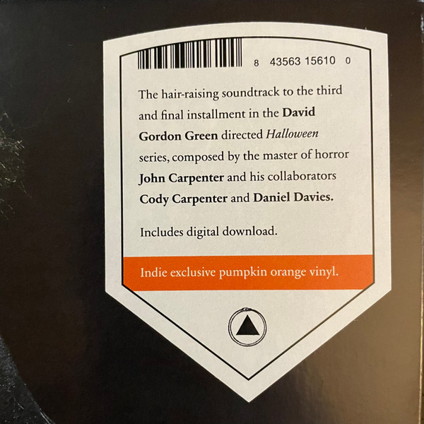 John Carpenter , Cody Carpenter , And Daniel Davies - Halloween Ends (Original Motion Picture Soundtrack) | Sacred Bones Records (SBR-315)