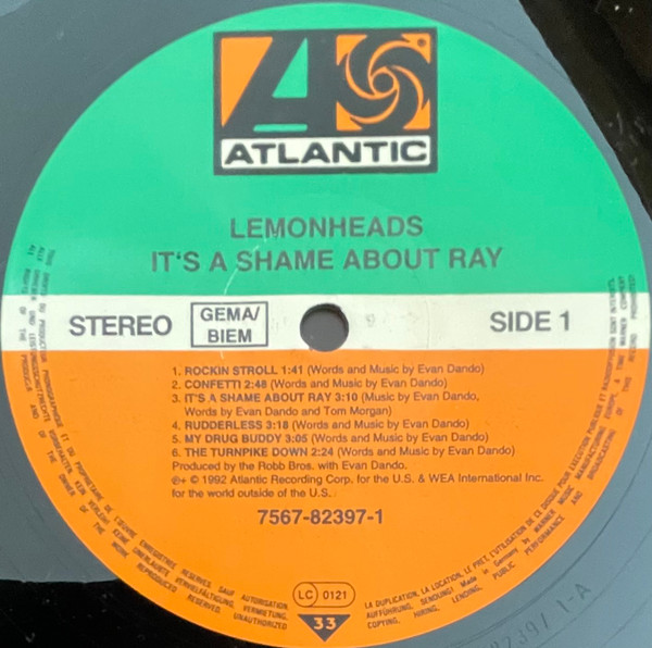 The Lemonheads - It's A Shame About Ray | Atlantic (7567-82397-1) - 3 The Lemonheads - It's A Shame About Ray | Atlantic (7567-82397-1) - 3