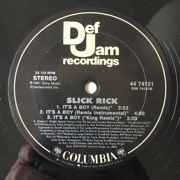Slick Rick - It's A Boy | Def Jam Recordings (44 74121) - 4