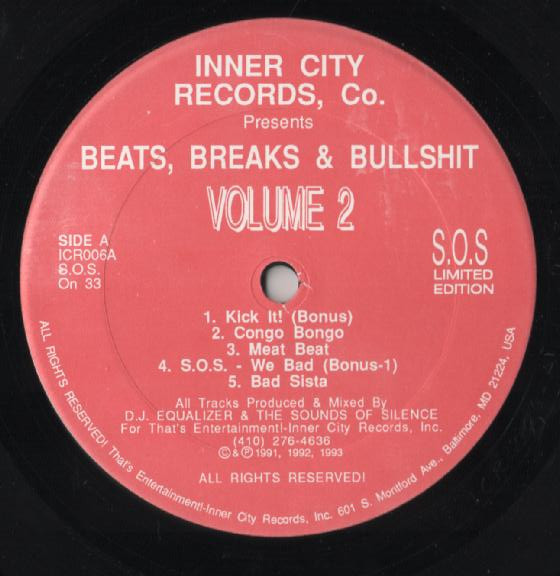 DJ Equalizer & The Sounds Of Silence - Beats, Breaks & Bullshit Volume 2 | Inner City Records Co. (ICR 006)