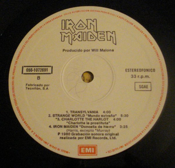 Iron Maiden - Iron Maiden | EMI (056 1072691) - 4 Iron Maiden - Iron Maiden | EMI (056 1072691) - 4