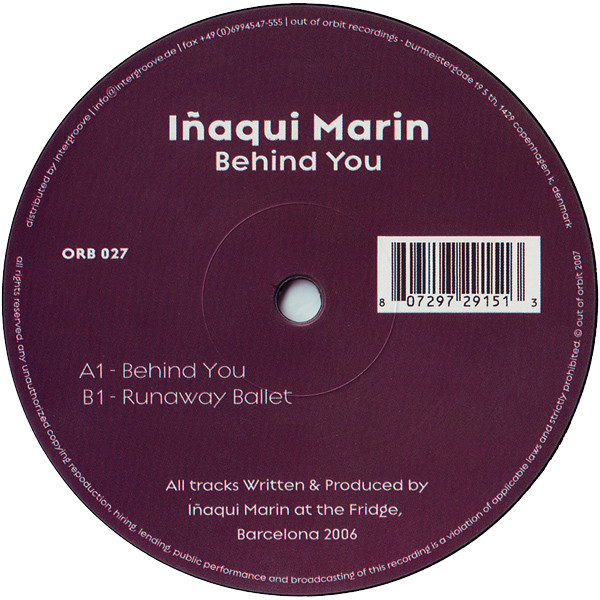 Iñaqui Marín - Behind You | Out Of Orbit Recordings (ORB 027)