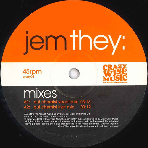 Jem - They: Mixes | Crazy Wise Music (crazy01) - 2