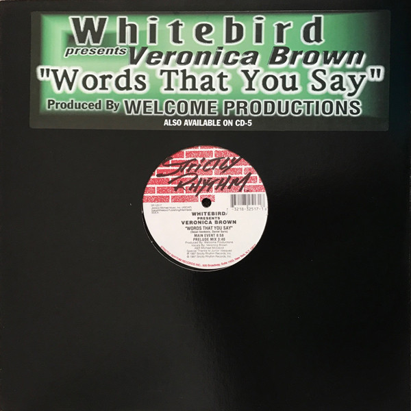 Whitebird Presents Veronica Brown - Words That You Say | Strictly Rhythm (SR 12517) - main Whitebird Presents Veronica Brown - Words That You Say | Strictly Rhythm (SR 12517) - main