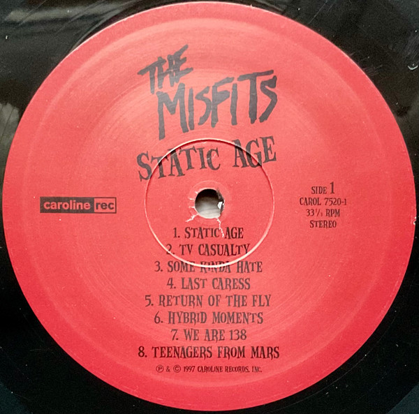 Misfits - Static Age | Caroline Records (CAR 7520-1) - 3 Misfits - Static Age | Caroline Records (CAR 7520-1) - 3