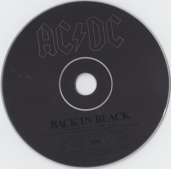 AC/DC - Back In Black | Epic (EPC 510765 2) - 3