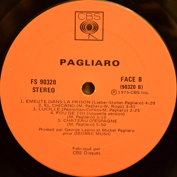Michel Pagliaro - Pagliaro | CBS (FS 90320) - 4