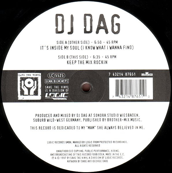 DJ Dag - It's Inside My Soul | Save The Vinyl (STV DJ 005)