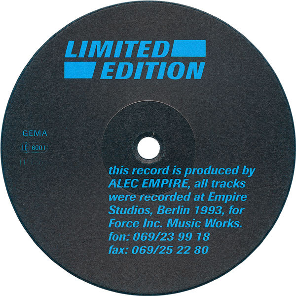Alec Empire - Limited Edition | Force Inc. Limited (FIM LIM 01)