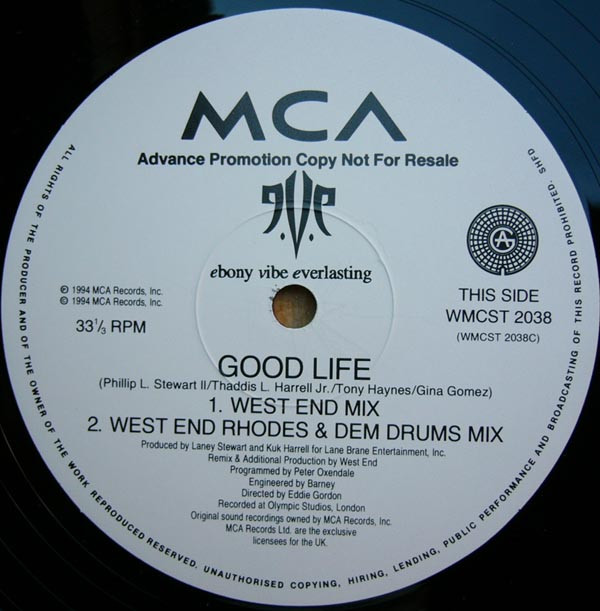 Ebony Vibe Everlasting - Good Life | MCA Records (WMCST 2038) - 4 Ebony Vibe Everlasting - Good Life | MCA Records (WMCST 2038) - 4