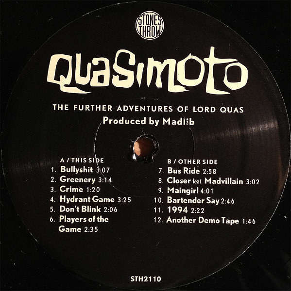 Quasimoto - The Further Adventures Of Lord Quas | Stones Throw Records (STH2110) - 3