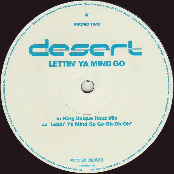 Desert - Lettin' Ya Mind Go (Promo Two) | Future Groove (P12 FGR 017 R) - main